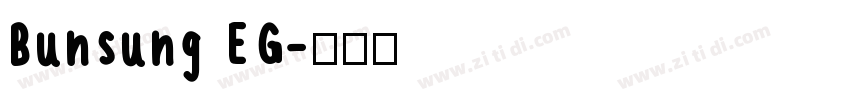 Bunsung EG字体转换
